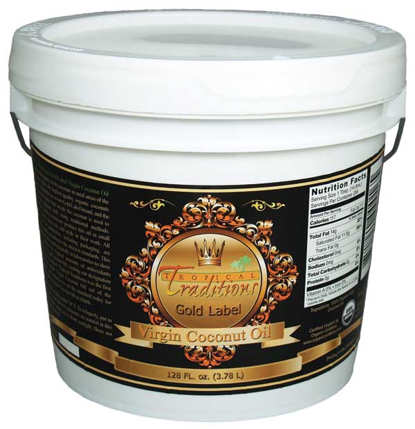Tropical Traditions Organic Gold Label Virgin Coconut Oil